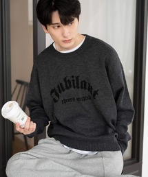 WEGO | WEGO/【24年秋冬新作】ジャガードグラフィックプルオーバー(ニット/セーター)