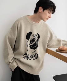 WEGO/ジャガードグラフィックプルオーバー