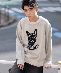 WEGO/ジャガードグラフィックプルオーバー