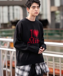 WEGO | WEGO/【25春新カラーが登場☆】ジャガードグラフィックプルオーバー(ニット/セーター)