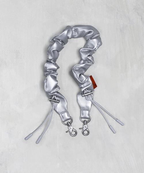 新品未使用【ストラップ単品】topologie bungeeストラップ　シルバー Bungee Wrist Strap Synthentic Leather【ストラップ単体