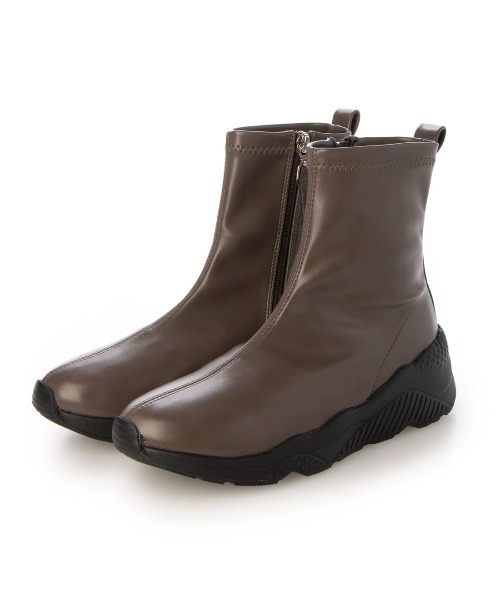 noyau(ノヤウ)の「軽量スニーカーショートブーツ(ブーツ・レディース・ブラック/グレー/カーキ/ブラック系その他6・LL/S/M/L)」の4枚目の写真