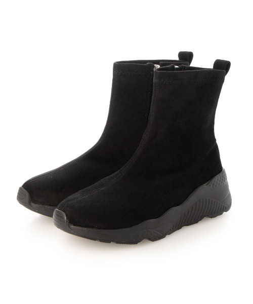 noyau(ノヤウ)の「軽量スニーカーショートブーツ(ブーツ・レディース・ブラック/グレー/カーキ/ブラック系その他6・LL/S/M/L)」の3枚目の写真