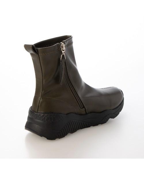 noyau(ノヤウ)の「軽量スニーカーショートブーツ(ブーツ・レディース・ブラック/グレー/カーキ/ブラック系その他6・LL/S/M/L)」の12枚目の写真