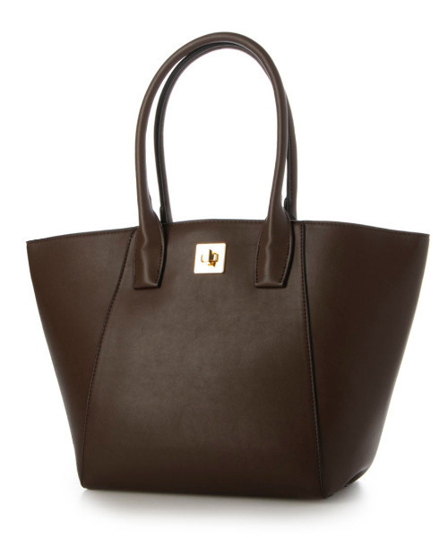 cache cache(カシュ カシュ)の「カシュカシュ cachecache / A4ヒネリ飾り金具2wayトートバッグ(トートバッグ・レディース・ブラック/アイボリー/チョコ・FREE)」の18枚目の写真