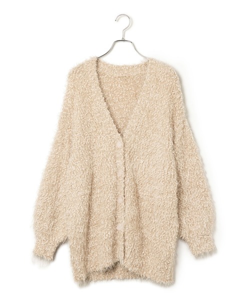 VIS（ビス）の「【選べる着丈】ポコポコヤーンVネックカーディガン（カーディガン/ボレロ・レディース・チャコールグレー/ベージュ/キナリ/ピンク系その他2・FREE/FS）」の22枚目の写真