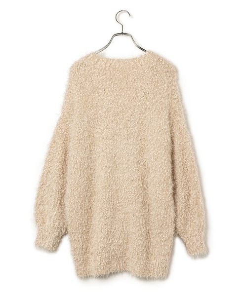 VIS（ビス）の「【選べる着丈】ポコポコヤーンVネックカーディガン（カーディガン/ボレロ・レディース・チャコールグレー/ベージュ/キナリ/ピンク系その他2・FREE/FS）」の21枚目の写真