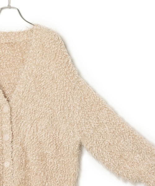 VIS（ビス）の「【選べる着丈】ポコポコヤーンVネックカーディガン（カーディガン/ボレロ・レディース・チャコールグレー/ベージュ/キナリ/ピンク系その他2・FREE/FS）」の19枚目の写真