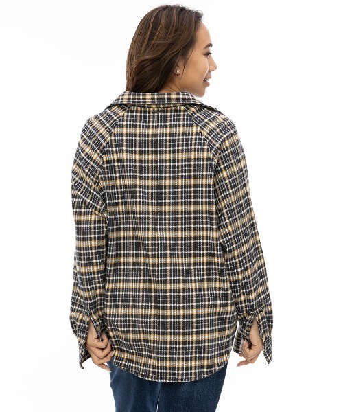 【セール】BILLABONG レディース BEST TIME 長袖シャツ 【2024年秋冬モデル】/ビラボンラグランシャツ（シャツ/ブラウス）｜BILLABONG（ビラボン）