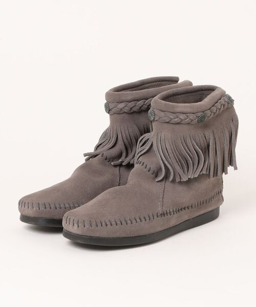 【セール】【W】【it】【IW5】【MINNETONKA】ハイ トップ バック ジッパー HI TOP BACK ZIP BOOTS（ブーツ）｜Minnetonka（ミネトンカ）