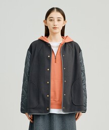 【WOMEN】キルト×ジャージ ブルゾン