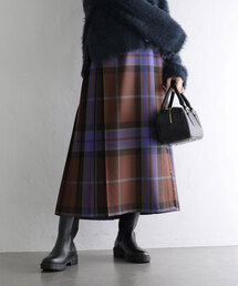 【O'NEIL OF DUBLIN/オニールオブダブリン】イージーキルトプリーツスカート