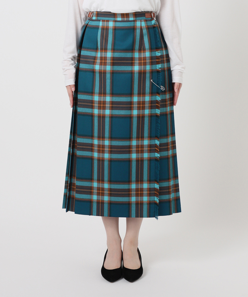 La TOTALITE(ラトータリテ)の「【O'NEIL OF DUBLIN/オニールオブダブリン】イージーキルトプリーツスカート(スカート・レディース・ブラウン/グリーン/ブルー系その他・SMALL/MEDIUM)」の11枚目の写真