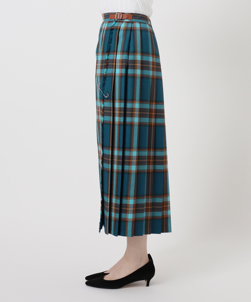 La TOTALITE(ラトータリテ)の「【O'NEIL OF DUBLIN/オニールオブダブリン】イージーキルトプリーツスカート(スカート・レディース・ブラウン/グリーン/ブルー系その他・SMALL/MEDIUM)」の12枚目の写真