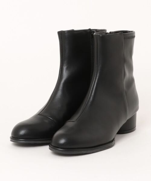 byあしながおじさん（バイアシナガオジサン）の「晴雨兼用｜プレーンショートブーツ　8990003（ブーツ・レディース・ブラック/ブラック系その他/アイボリー・24.5cm/24cm/23.5cm/23cm/22.5cm）」の15枚目の写真