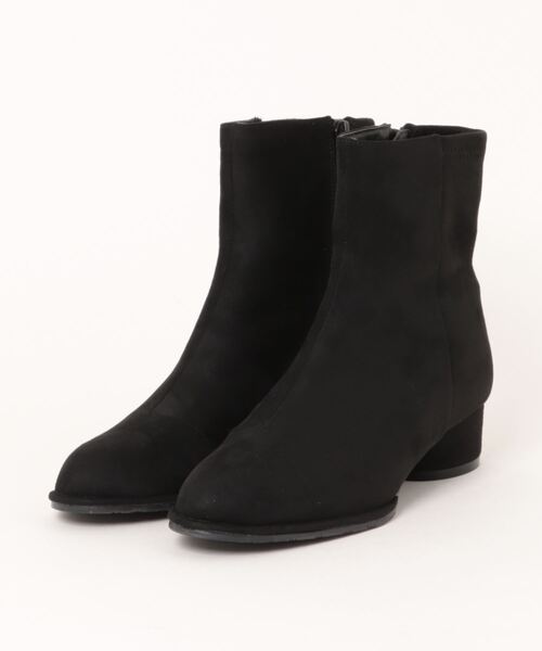 byあしながおじさん（バイアシナガオジサン）の「晴雨兼用｜プレーンショートブーツ　8990003（ブーツ・レディース・ブラック/ブラック系その他/アイボリー・24.5cm/24cm/23.5cm/23cm/22.5cm）」の5枚目の写真