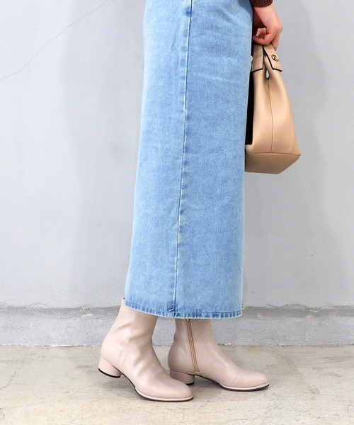 byあしながおじさん（バイアシナガオジサン）の「晴雨兼用｜プレーンショートブーツ　8990003（ブーツ・レディース・ブラック/ブラック系その他/アイボリー・24.5cm/24cm/23.5cm/23cm/22.5cm）」の14枚目の写真