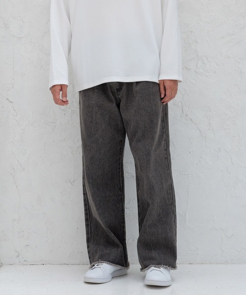 LAKOLE(ラコレ)の「カットオフデニムパンツ / 140353(デニムパンツ・メンズ・グレー/ブラック/インディゴブルー・LARGE/SMALL/MEDIUM)」の6枚目の写真