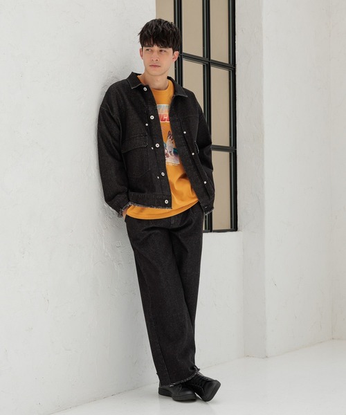 LAKOLE(ラコレ)の「カットオフデニムパンツ / 140353(デニムパンツ・メンズ・グレー/ブラック/インディゴブルー・LARGE/SMALL/MEDIUM)」の4枚目の写真