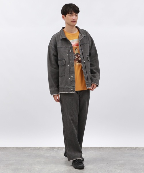 LAKOLE(ラコレ)の「カットオフデニムパンツ / 140353(デニムパンツ・メンズ・グレー/ブラック/インディゴブルー・LARGE/SMALL/MEDIUM)」の11枚目の写真