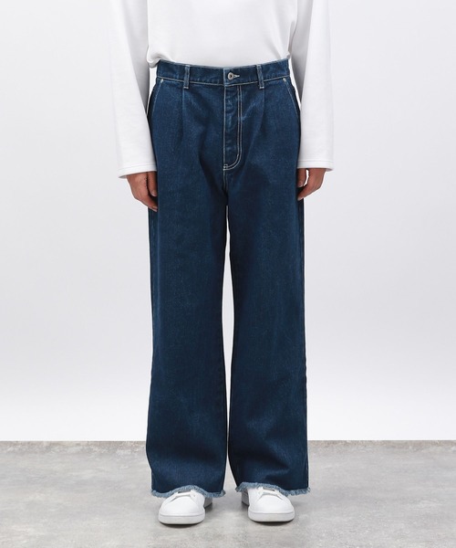 LAKOLE(ラコレ)の「カットオフデニムパンツ / 140353(デニムパンツ・メンズ・グレー/ブラック/インディゴブルー・LARGE/SMALL/MEDIUM)」の16枚目の写真