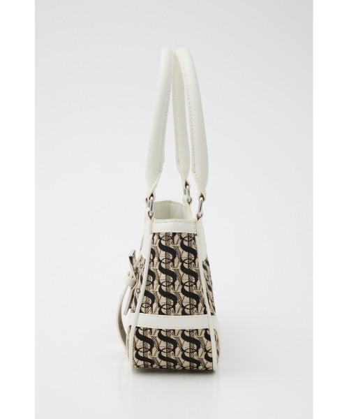 SLY（スライ）の「MONOGRAM JQ BELTED BAG モノグラム ジャガード ベルテッド バッグ（ショルダーバッグ・レディース・ブラック/ホワイト・FREE）」の5枚目の写真