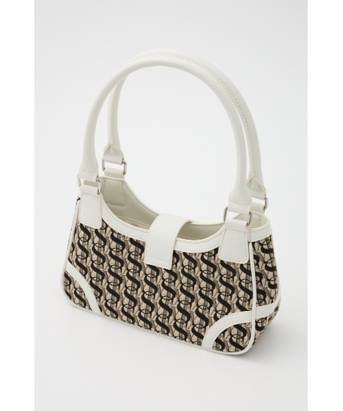 SLY（スライ）の「MONOGRAM JQ BELTED BAG モノグラム ジャガード ベルテッド バッグ（ショルダーバッグ・レディース・ブラック/ホワイト・FREE）」の6枚目の写真