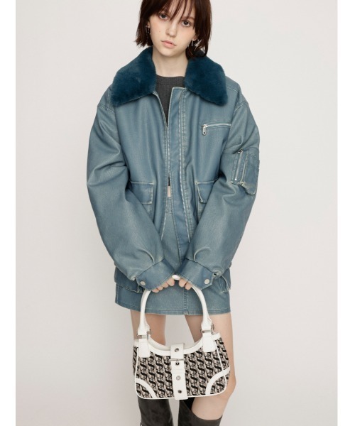 SLY（スライ）の「MONOGRAM JQ BELTED BAG モノグラム ジャガード ベルテッド バッグ（ショルダーバッグ・レディース・ブラック/ホワイト・FREE）」の12枚目の写真