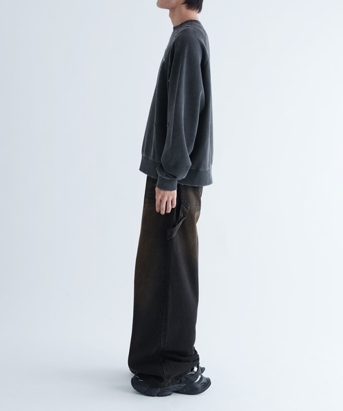 EPNK（イーピーエヌケー）の「【EPNK】Damage pigment sweat shirt / ダメージピグメントスウェット（スウェット・メンズ・ブラック/ネイビー・SMALL/MEDIUM/LARGE）」の22枚目の写真