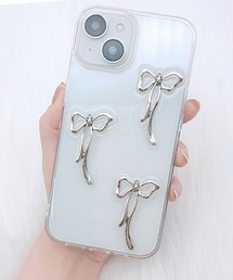 Lace Ladies（レースレディース）の「メタリック リボン クリア iPhone ケース（スマホケース/カバー・レディース）」