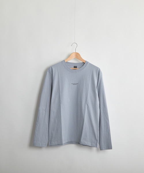B'day(ビーデイ)の「ヘヴィウェイト天竺 プリント 長袖 クルーネック(Tシャツ/カットソー・レディース・ブラック/サックスブルー/ホワイト・LARGE/MEDIUM)」の22枚目の写真