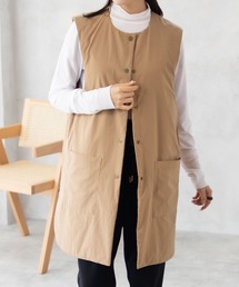 HusHusH | HusHusH キルトベスト 軽アウター(ノーカラーコート)