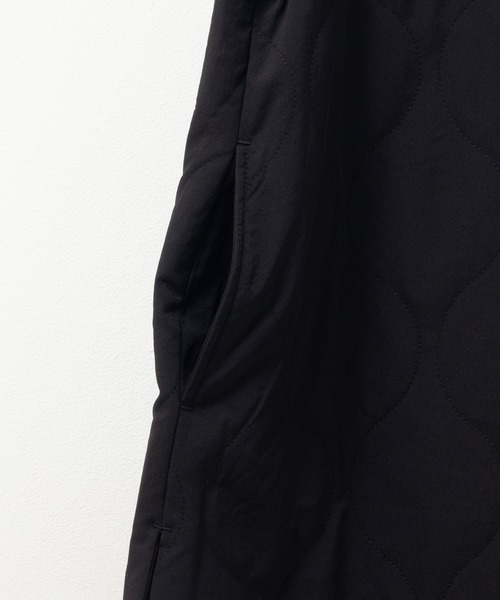 HusHusH（ハッシュアッシュ）の「HusHusH キルトベスト 軽アウター（ノーカラーコート・レディース・キャメル/ブラック・M/L）」の12枚目の写真