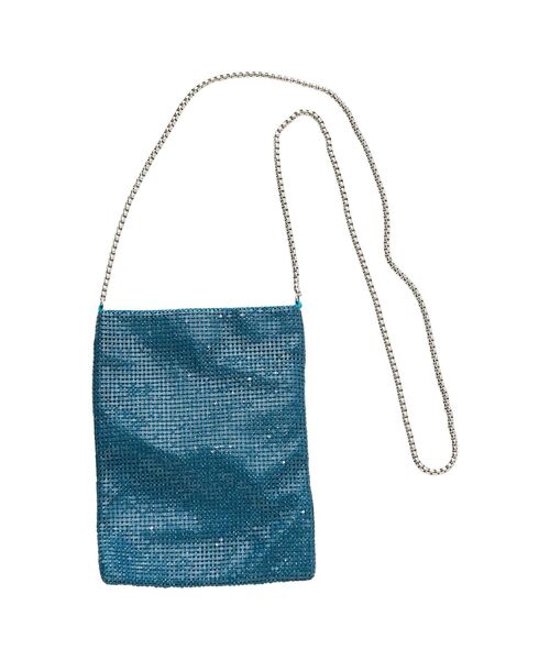 HYSTERIC GLAMOUR（ヒステリックグラマー）の「TEMPTATION GIRL メタルメッシュサコッシュ（ショルダーバッグ・レディース・ブラック/ブルー・FREE）」の3枚目の写真