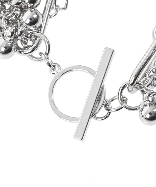 Narcissus(ナルシス)の「【Narcissus】ミックスモードブレス(ブレスレット・レディース・シルバー・FREE)」の2枚目の写真