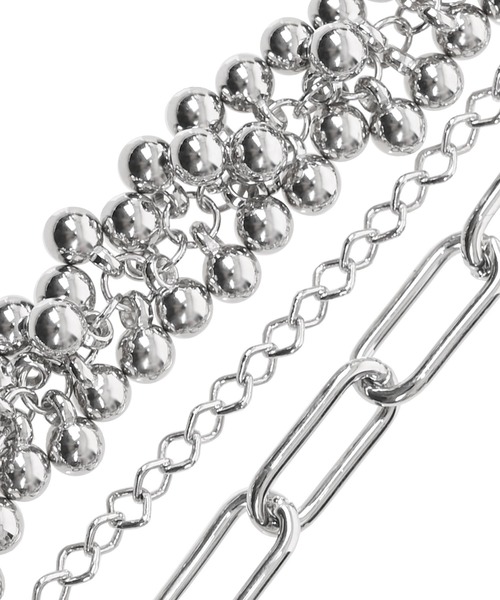 Narcissus(ナルシス)の「【Narcissus】ミックスモードブレス(ブレスレット・レディース・シルバー・FREE)」の3枚目の写真