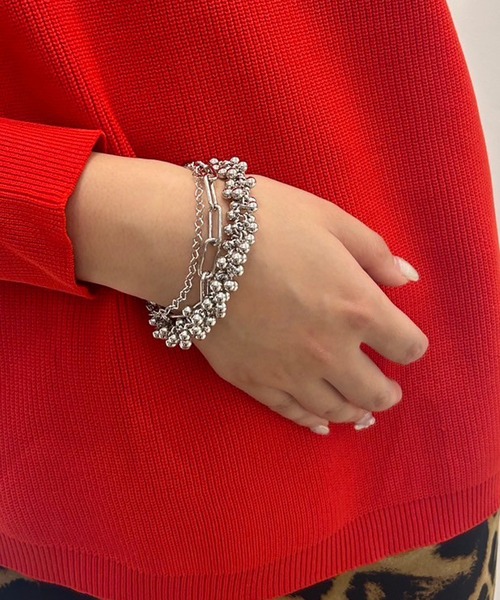 Narcissus(ナルシス)の「【Narcissus】ミックスモードブレス(ブレスレット・レディース・シルバー・FREE)」の5枚目の写真