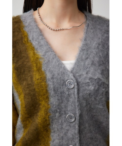 AZUL by moussy（アズールバイマウジー）の「グラデーションシャギーニットカーディガン（カーディガン/ボレロ・レディース・ブラウン系その他/グレー系その他/ブラック系その他・SMALL/MEDIUM）」の22枚目の写真