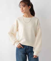 GLOBAL WORK | ライトクッション袖チュール/115490(スウェット)