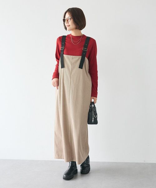 CRAFT STANDARD BOUTIQUE(クラフトスタンダードブティック)の「カットコーデュロイジャンスカ(ジャンパースカート・レディース・チャコールグレー/モカ/ブラック・FREE)」の11枚目の写真