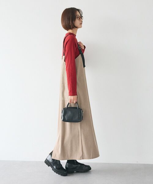 CRAFT STANDARD BOUTIQUE(クラフトスタンダードブティック)の「カットコーデュロイジャンスカ(ジャンパースカート・レディース・チャコールグレー/モカ/ブラック・FREE)」の13枚目の写真