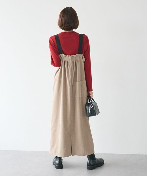 CRAFT STANDARD BOUTIQUE(クラフトスタンダードブティック)の「カットコーデュロイジャンスカ(ジャンパースカート・レディース・チャコールグレー/モカ/ブラック・FREE)」の14枚目の写真