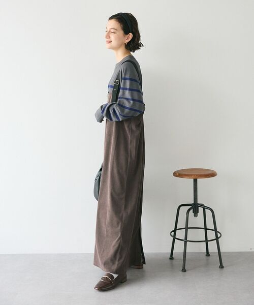 CRAFT STANDARD BOUTIQUE(クラフトスタンダードブティック)の「カットコーデュロイジャンスカ(ジャンパースカート・レディース・チャコールグレー/モカ/ブラック・FREE)」の17枚目の写真