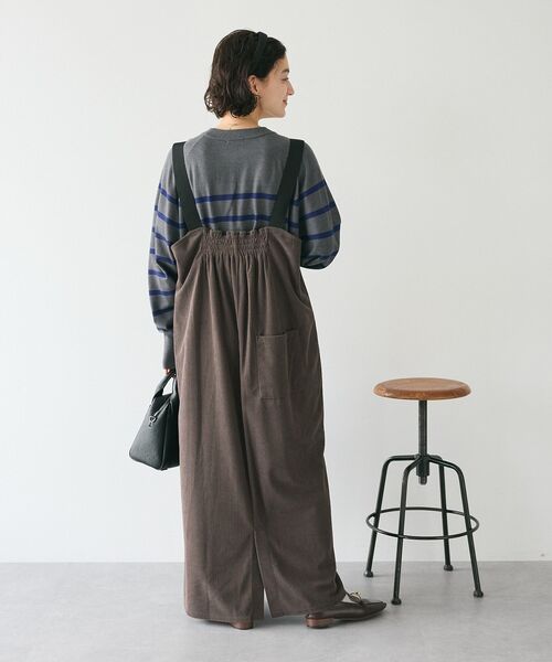 CRAFT STANDARD BOUTIQUE(クラフトスタンダードブティック)の「カットコーデュロイジャンスカ(ジャンパースカート・レディース・チャコールグレー/モカ/ブラック・FREE)」の18枚目の写真