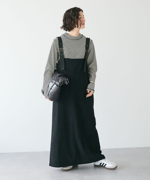 CRAFT STANDARD BOUTIQUE(クラフトスタンダードブティック)の「カットコーデュロイジャンスカ(ジャンパースカート・レディース・チャコールグレー/モカ/ブラック・FREE)」の20枚目の写真