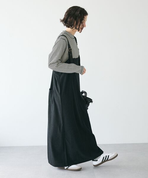 CRAFT STANDARD BOUTIQUE(クラフトスタンダードブティック)の「カットコーデュロイジャンスカ(ジャンパースカート・レディース・チャコールグレー/モカ/ブラック・FREE)」の21枚目の写真
