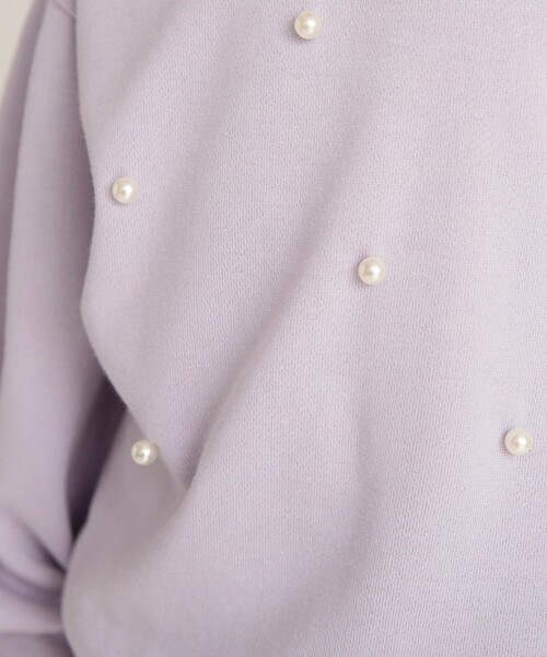 BRANSHES（ブランシェス）の「パール付きトレーナー（スウェット・キッズ・ラベンダー/ブラック/アイボリー・100/150/140/120/80/90/130/110）」の13枚目の写真