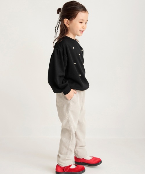 BRANSHES（ブランシェス）の「パール付きトレーナー（スウェット・キッズ・ラベンダー/ブラック/アイボリー・100/150/140/120/80/90/130/110）」の21枚目の写真