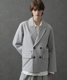 ELLUV（エルブ）の「【ELLUV/エルヴ】ノーブルクオリティーTR ジップギミックダブルテーラードジャケット（テーラードジャケット）」