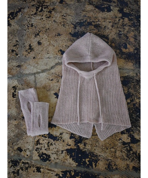 TRUNC（トランクエイティーエイト）の「Balaclava & Arm warmers SET（ニットキャップ/ビーニー・レディース・アイボリー・FREE）」の8枚目の写真